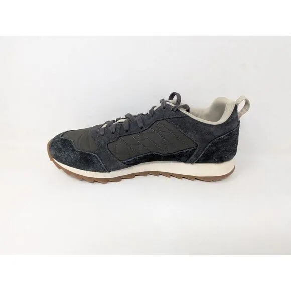 Merrell Alpine Sneaker Men's Size 8.5‎ Suede Leather Shoes Raven Black J004311