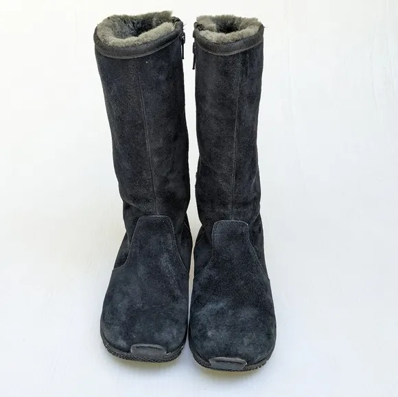 MERRELL Encore Back Lace High Snow Boots Black