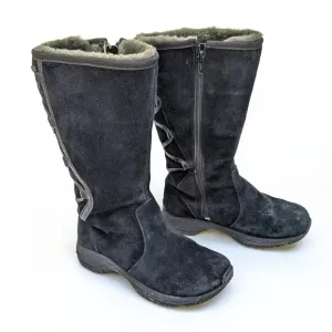 MERRELL Encore Back Lace High Snow Boots Black