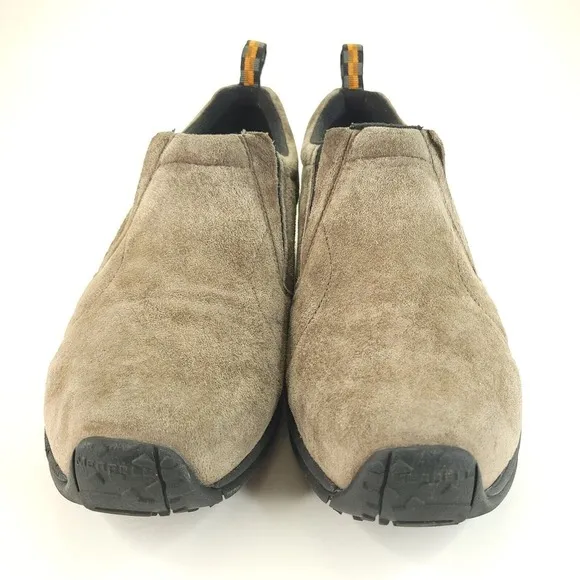 Merrell Jungle Moc Shoes Mens 13 Brown Gunsmoke Suede Leather Slip On J60787