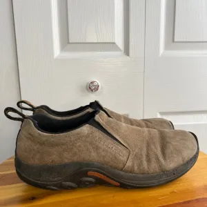 Merrell Jungle Moc tan slip on shoes size 14