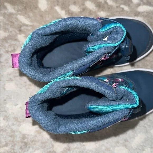 Merrell Kids Snow Bank 3.0 Waterproof Navy Blue‎ Teal Pink Winter Boots Size 12