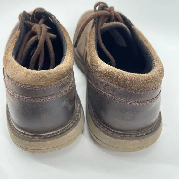 Merrell Mens Oxford Shoes World Vue Lace Up Leather J94355 Brown Size 10