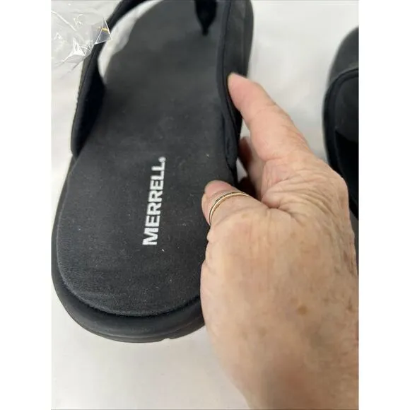 Merrell Sandspur‎ 2 Flip Sandals Men's Black Size 15 New