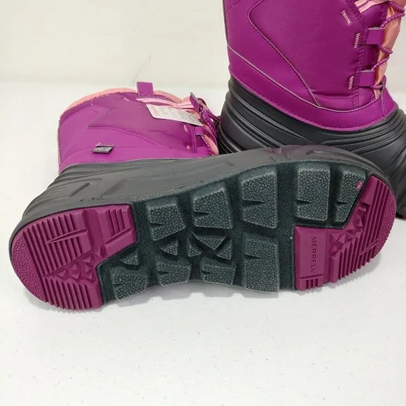 Merrell Snow Winter Boots M-Snow Quest Lite 2.0 WTPF Size 5M Big Kids