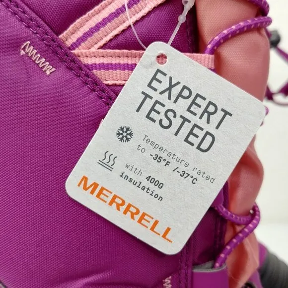 Merrell Snow Winter Boots M-Snow Quest Lite 2.0 WTPF Size 5M Big Kids