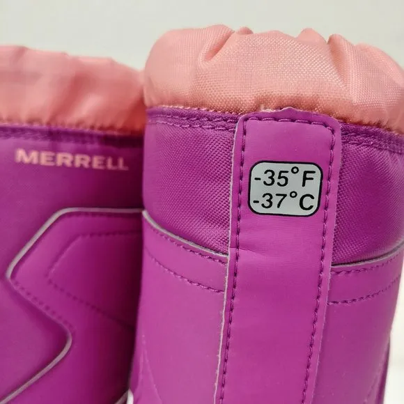 Merrell Snow Winter Boots M-Snow Quest Lite 2.0 WTPF Size 5M Big Kids