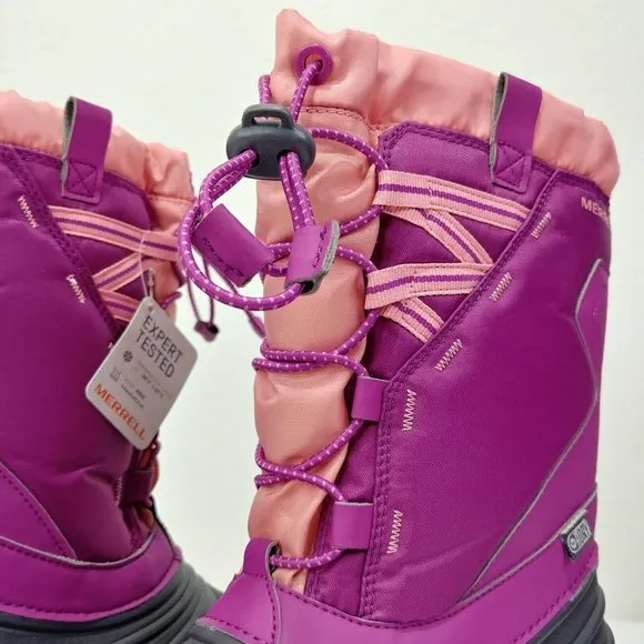 Merrell Snow Winter Boots M-Snow Quest Lite 2.0 WTPF Size 5M Big Kids
