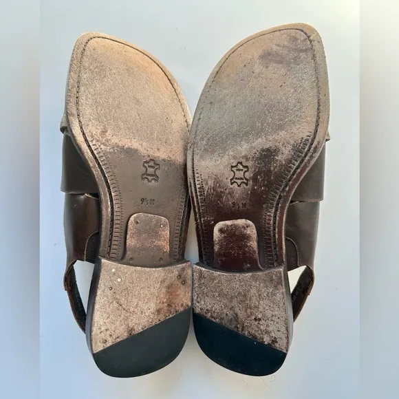 Mezlan Dark Brown Delhi Sandals, size 9.5