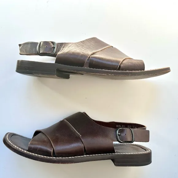 Mezlan Dark Brown Delhi Sandals, size 9.5