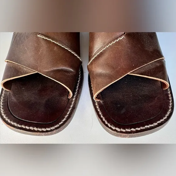 Mezlan Dark Brown Delhi Sandals, size 9.5