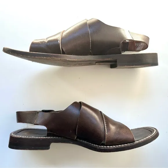 Mezlan Dark Brown Delhi Sandals, size 9.5