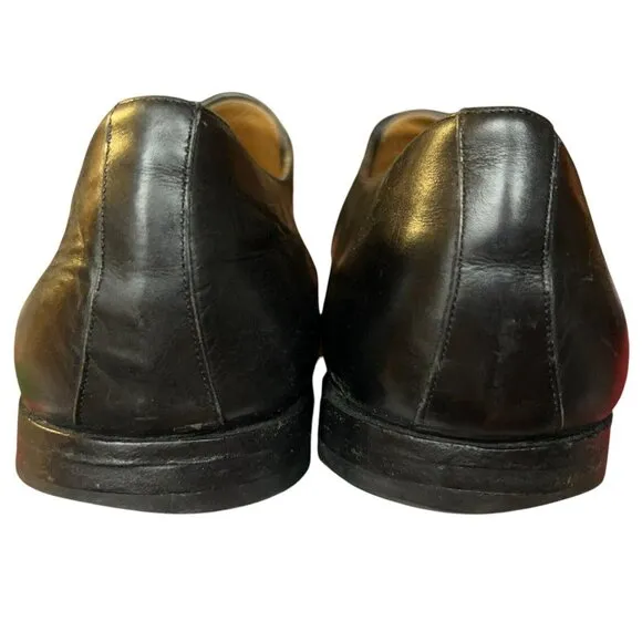 Mezlan Winthrop Black Leather Apron Split Toe Monk Strap Shoes Mens 13 M Spain
