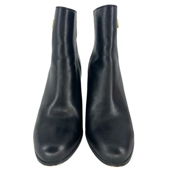Michael Kors Black Frenchie Lock Ankle Boots