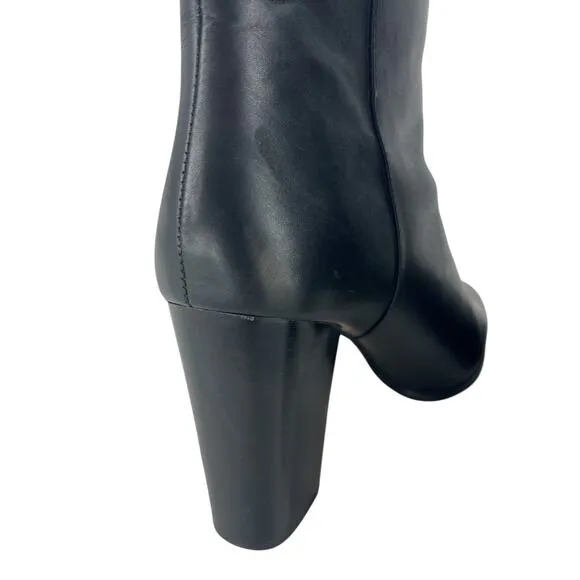 Michael Kors Black Frenchie Lock Ankle Boots