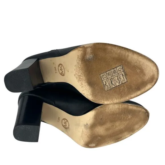 Michael Kors Black Frenchie Lock Ankle Boots