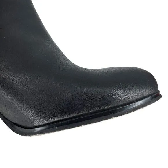 Michael Kors Black Frenchie Lock Ankle Boots