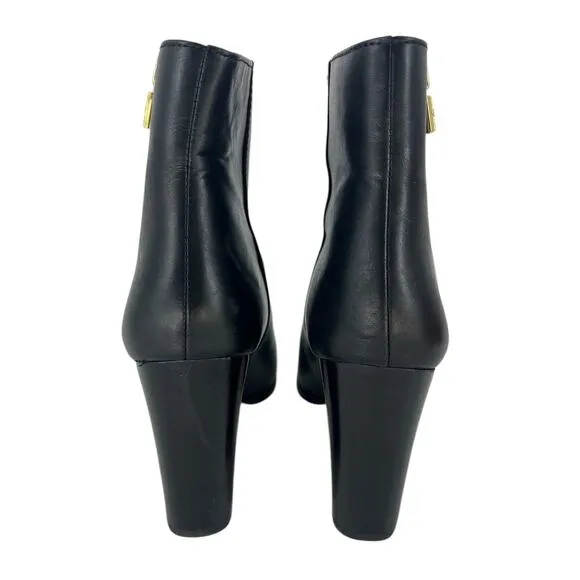 Michael Kors Black Frenchie Lock Ankle Boots