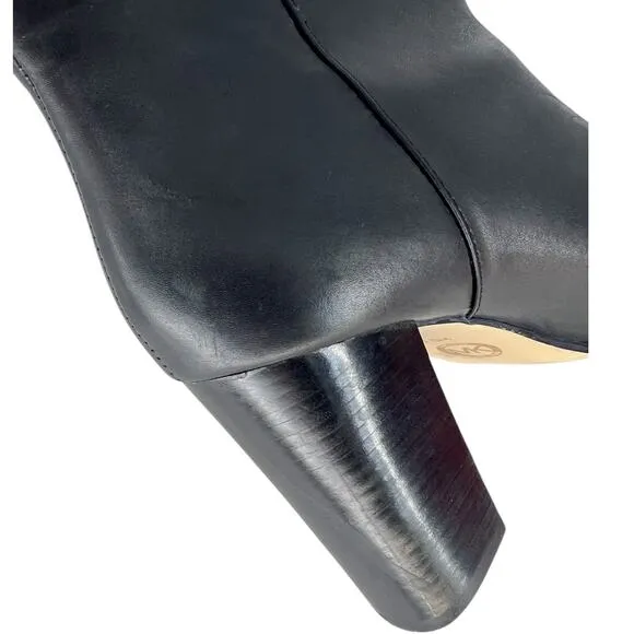 Michael Kors Black Frenchie Lock Ankle Boots