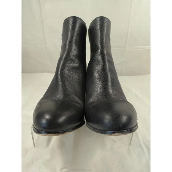 Michael Kors Black Leather Heeled Ankle Boots Women's Size 10