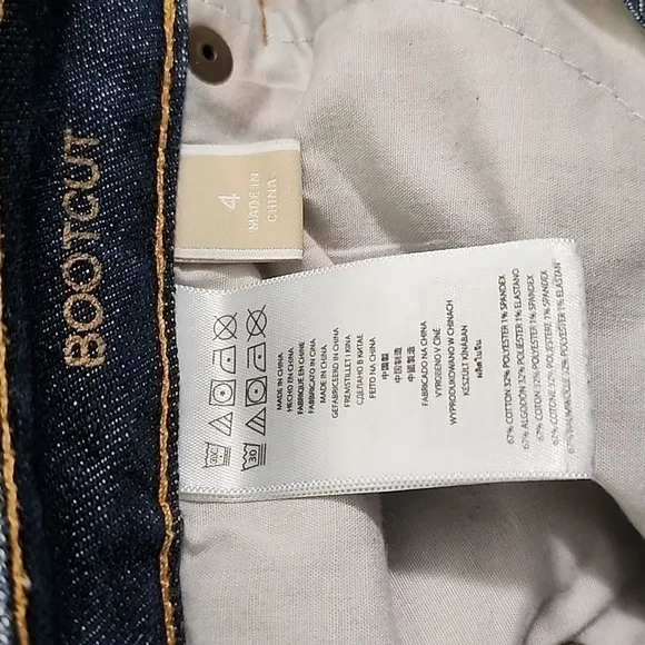 MICHAEL Kors Gold Sausalito Jeans sz 4 bootcut