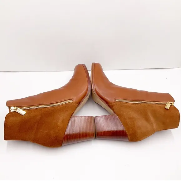 {Michael Kors} Leather &amp; Suede Ankle Boots