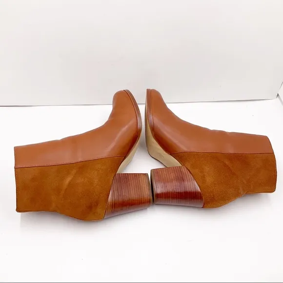 {Michael Kors} Leather &amp; Suede Ankle Boots