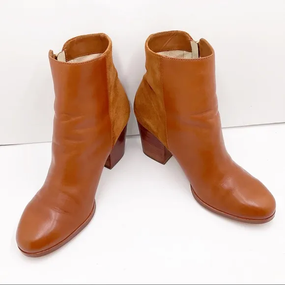 {Michael Kors} Leather &amp; Suede Ankle Boots