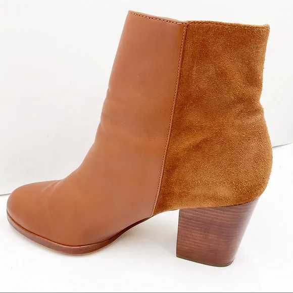 {Michael Kors} Leather &amp; Suede Ankle Boots