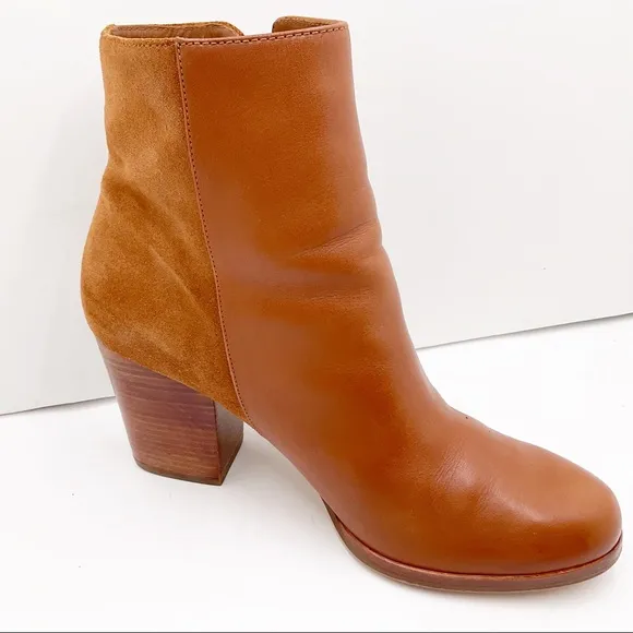 {Michael Kors} Leather &amp; Suede Ankle Boots