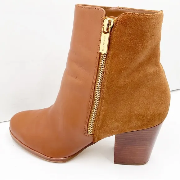 {Michael Kors} Leather &amp; Suede Ankle Boots