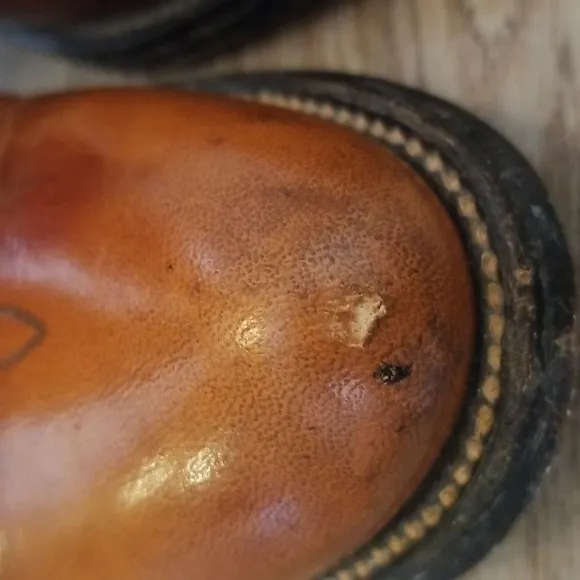 Miller Stockman Mens Cognac Cowboy Boots Size 7 1/2