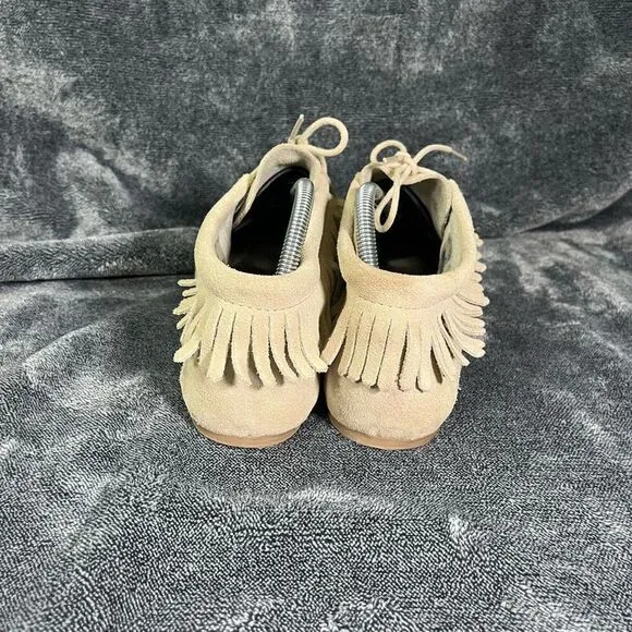 Minnetonka Lyra Fringe Flats  Suede Women’s 11