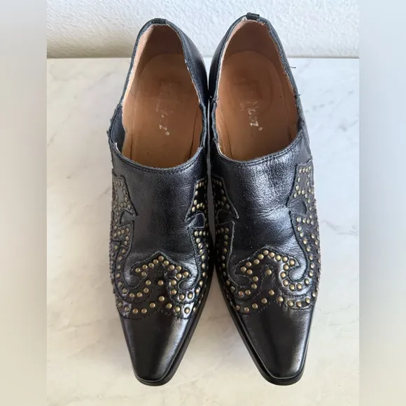 MIZ MOOZ Black Leather Ankle Boots