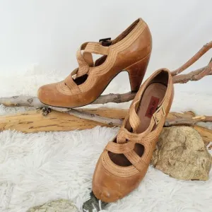 Miz mooz caged leather mary jane heels shoes. Style name Soho