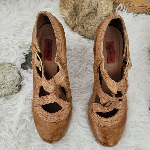 Miz mooz caged leather mary jane heels shoes. Style name Soho