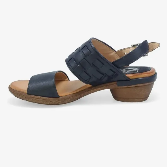 Miz Mooz Constance Black Leather Sandals