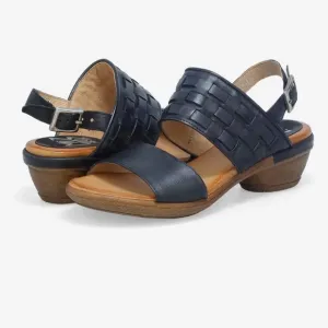 Miz Mooz Constance Black Leather Sandals