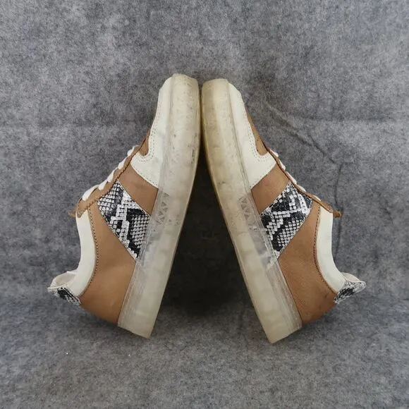 Miz Mooz Shoes Womens 37 Sneakers Fashion Lifestyle Flip Platform Leather Snake