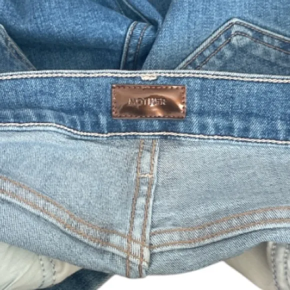 MOTHER Stunner Fray Jeans in SO LONG SIZE 24 Raw Hem Button Fly
