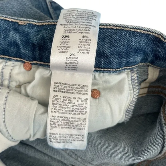MOTHER Stunner Fray Jeans in SO LONG SIZE 24 Raw Hem Button Fly