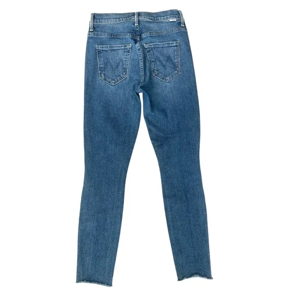 MOTHER Stunner Fray Jeans in SO LONG SIZE 24 Raw Hem Button Fly