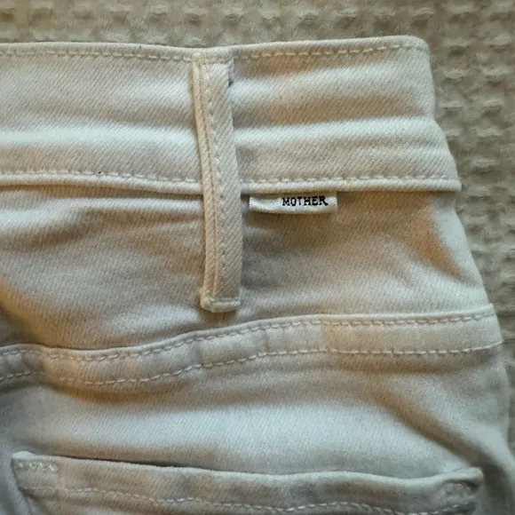 MOTHER The Hustler High-Rise Ankle Fray Jeans