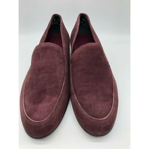 Munro Harrison Red Wine Suede Loafer Women's Shoes Size 8 $199🛒
