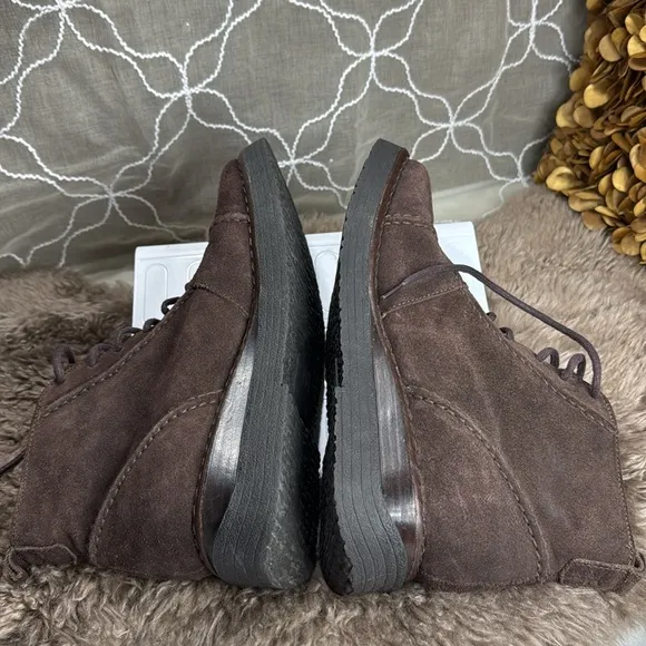 (N6) FRYE Women's Avenger Brown Suede Leather Lace Up Ankle Vintage Boots Sz 9.5