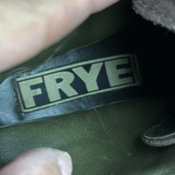 (N6) FRYE Women's Avenger Brown Suede Leather Lace Up Ankle Vintage Boots Sz 9.5