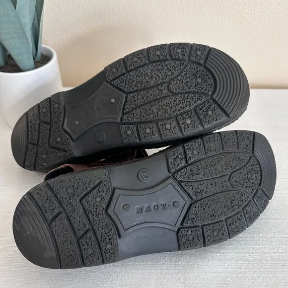 NAOT Brown Leather Adjustable Casual Sandals Men’s EU45 US12