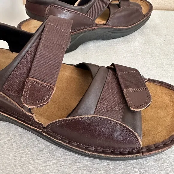 NAOT Brown Leather Adjustable Casual Sandals Men’s EU45 US12