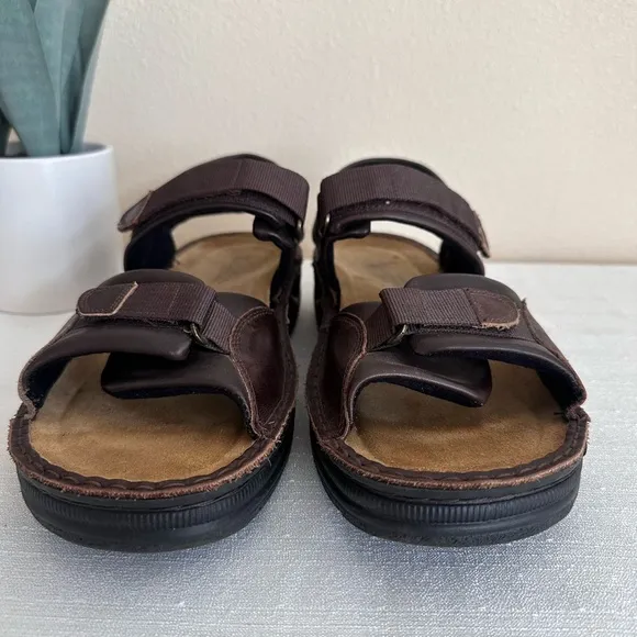 NAOT Brown Leather Adjustable Casual Sandals Men’s EU45 US12
