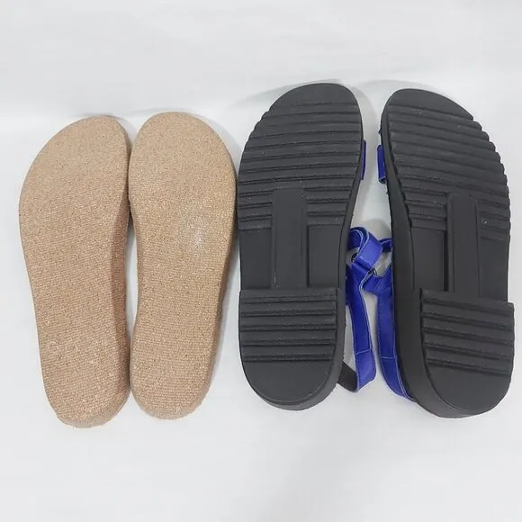 Naot Women Sandals Size 39 EU Blue Leather Comfort Elegant Cork Platform Shoes